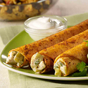 Baked Chipotle Chicken Flautas
